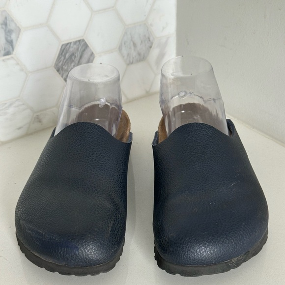 Birkenstock Birkis Amsterdam Mules Navy Blue Women’s Narrow EU 36 US 5-5.5 - Picture 3 of 8